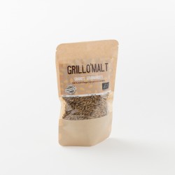 malt torréfié en grains bio grillomalt en paquet de 100 g