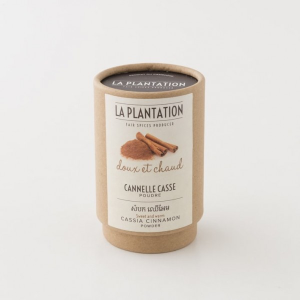 Cannelle casse en poudre La Plantation tube de  50 g