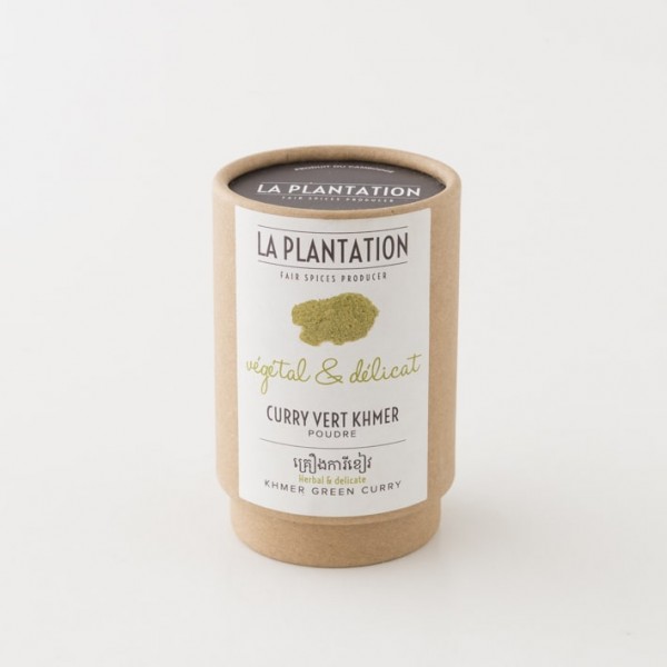 Curry vert Khmer en poudre La Plantation tube de 50 g