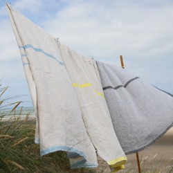 serviettes de toilette en lin