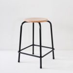 Tous les tabourets -Tabouret mi-haut noir
