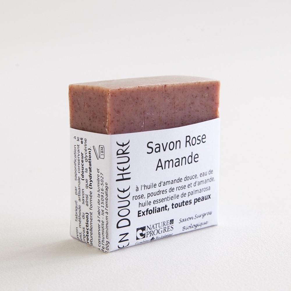 Savon bio rose amande