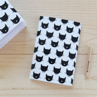 Carnet motif chat Audrey Jeanne