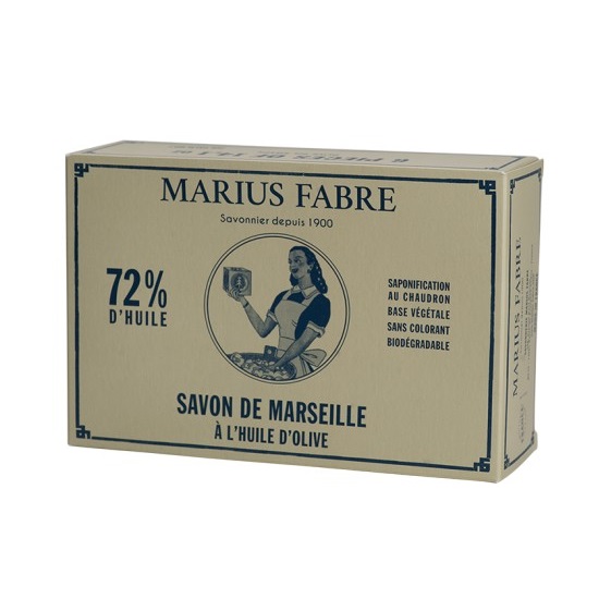 boite de 6 x 400 g cube savon de Marseille olive