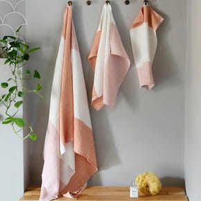 serviette de bain en lin